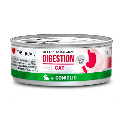 Disugual Diet Cat Digestion Low Fat Conejo 12X85Gr