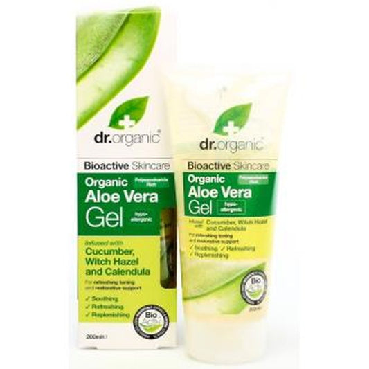 Dr. Organic Gel Aloe Vera Organico Con Pepino 200Ml. 