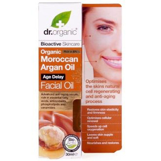 Dr. Organic Aceite Facial Aceite Argan Marroqui 30Ml. 