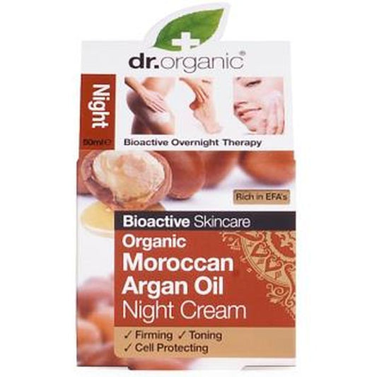 Dr. Organic Crema De Noche Aceite Argan Marroqui 50Ml. 