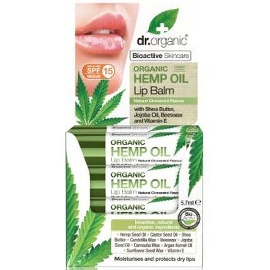 Dr. Organic Hemp Oil Lip Blam Cañamo 5,7Ml.** 