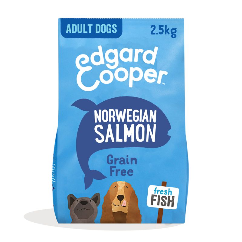 Edgar & Cooper Pienso Para Perros 2.5kg Salmón Noruego Con Remolacha, Manzana, Mango Y Grosella Frescos