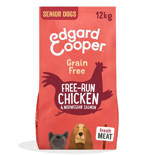 Edgar & Cooper Pienso Para Perros 12kg Pollo De Granja Y Salmón Noruego, Broccoli Y Arándanos  Y Arándanos Rojos Frescos