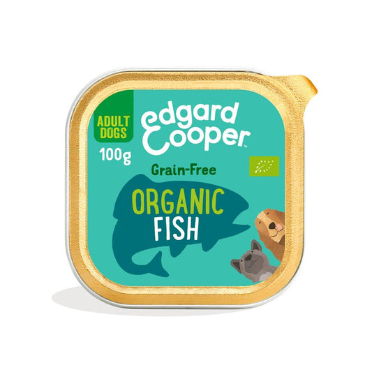 Edgar & Cooper Comida Húmeda Para Perros 17x100g Pescado Orgánico, Hinojo Y Zanahoria Orgánicos