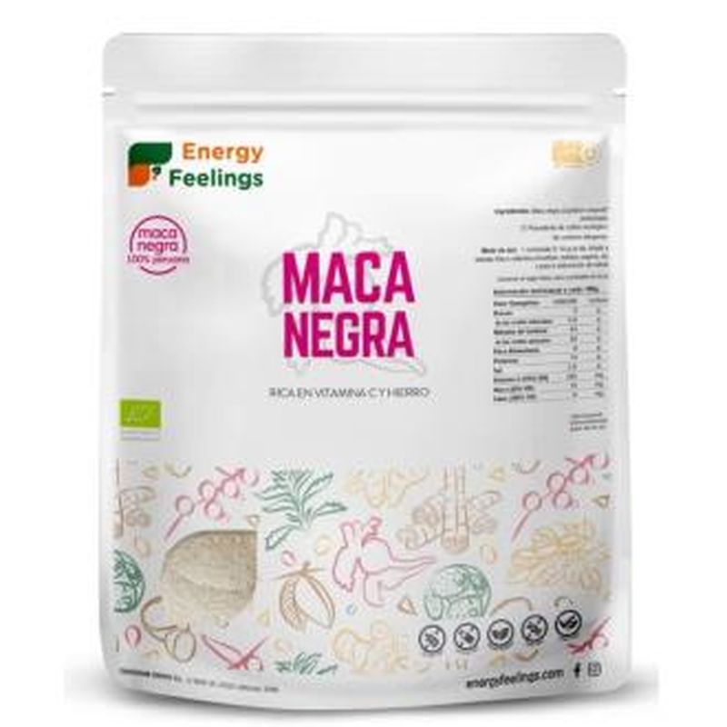 Energy Feelings Maca Negra Polvo 500Gr. Eco Vegan Sg 