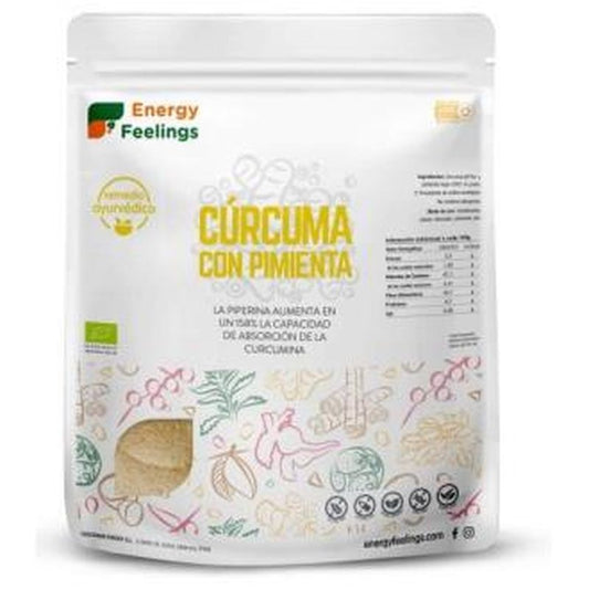 Energy Feelings Curcuma Con Pimienta Polvo 1Kg. Eco Vegan Sg 