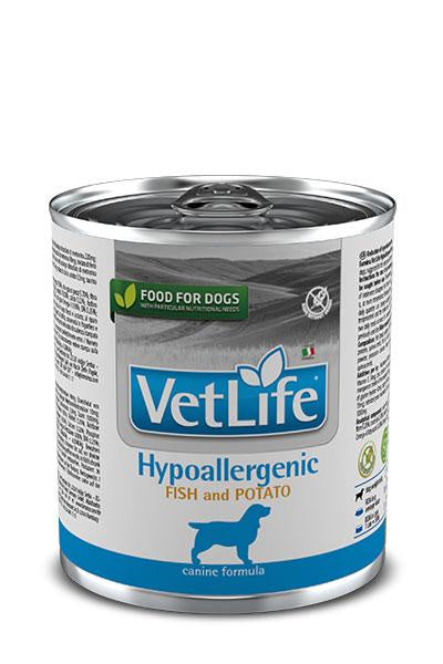 Farmina Vet Life Dog Hypoallergeni Trucha Caja 6X300Gr, comida húmeda para perros