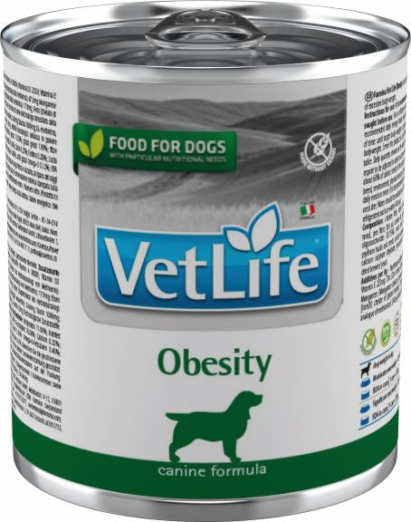 Farmina Vet Life Natural Diet Dog Obesity 6X300Gr, comida húmeda para perros