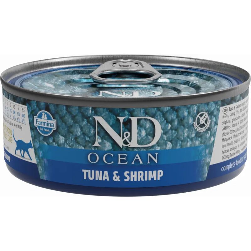 Farmina N&D Cat Ocean Atun Gamba Caja 24X70Gr
