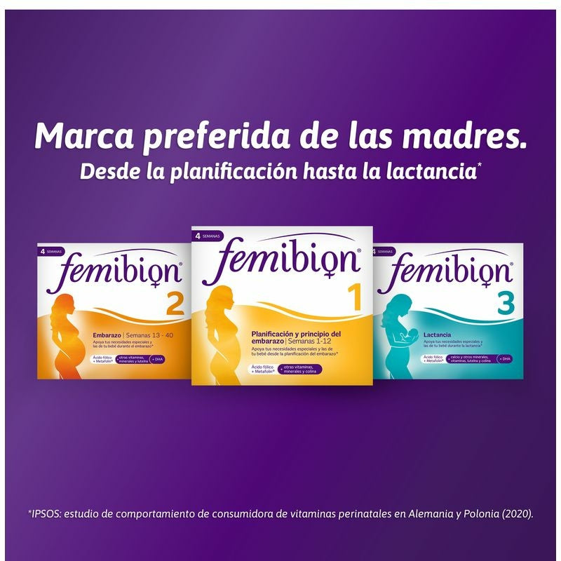 Femibion 1 Pronatal, 28 Comprimidos x 3 Unidades