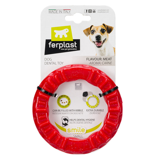 Ferplast Juguete Perro Smile S Rojo Perro Ring 1 Unidad