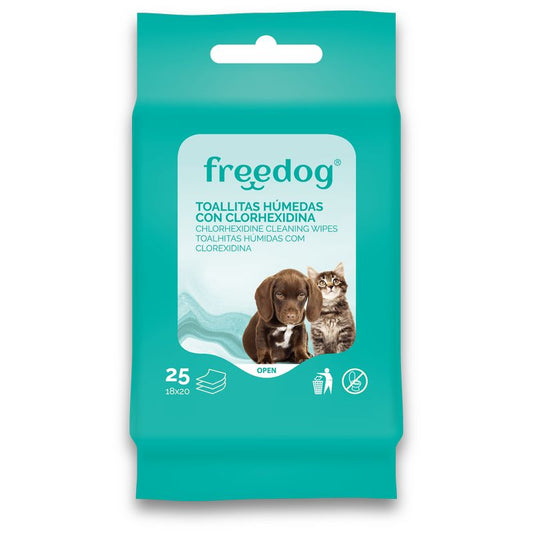 Freedog Toallitas Clorhexidina Pocket 25Uds