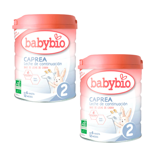 Babybio Pack Caprea 2 Leche de Cabra Desde 6 Meses, 2 x 800 gr