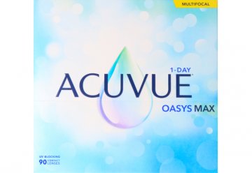 Acuvue Oasys 1 Day With Hydraluxe Lentillas Tóricas Diarias , 90 unidades - +0.00,-2.25,160,8.5,14.30