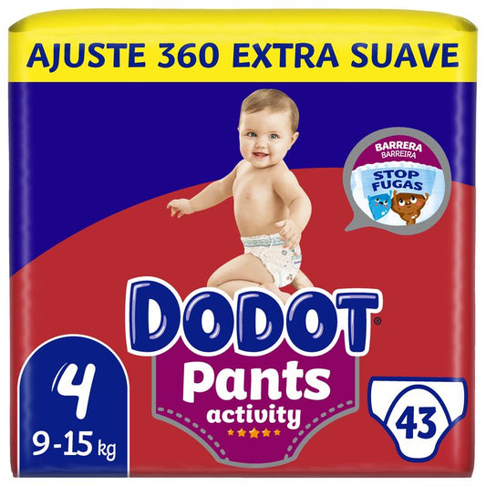 Dodot Pants Activity Extra Jumbo Pack Talla 4 , 43 unidades