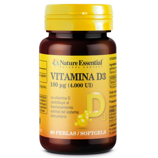 Nature Essential Vitamina D3 , 60 perlas