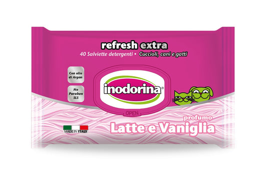 Inodorina Toallita Refresh Extra Latte E Vaniglia 40Ud