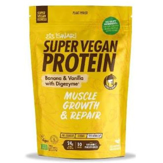 Iswari Super Vegan Protein Fitness Platano-Vainilla 350Gr 