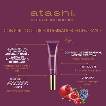 Atashi Cofre Ritual Mirada Radiante Dúo Contorno De Ojos Antiedad Antioxidante