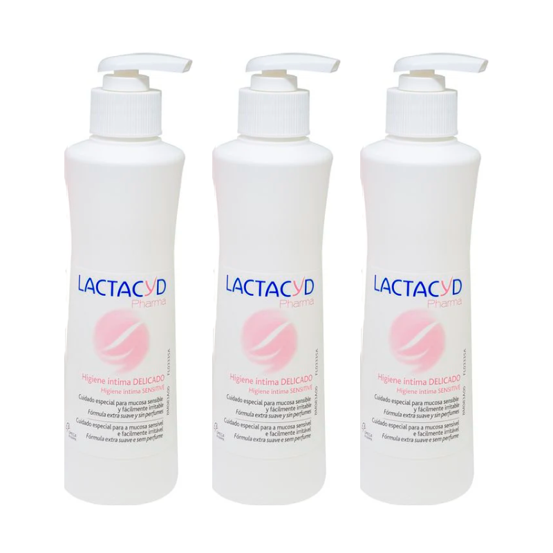 Lactacyd Pharma Triplo Higiene Íntima Delicado 3 x 250 ml