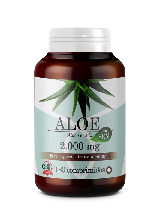 Obire  Gran Formato Aloe Vera 2000 Mg, 180 comprimidos