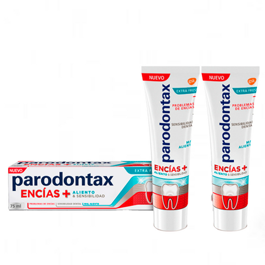 Pack Parodontax Pasta De Dientes Encías Sensibilidad Extra Fresh, 2 x 75 ml