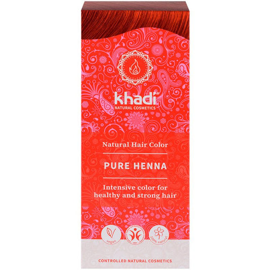 Khadi Henna Natural 100% Pura Rojo , 100 gr   