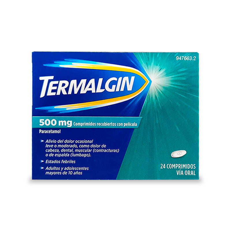 Termalgin , 500 mg 24 comprimidos recubiertos