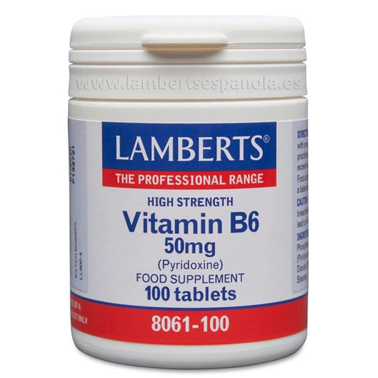 Lamberts Vitamina B6 (Piridoxina) , 100 cápsulas   