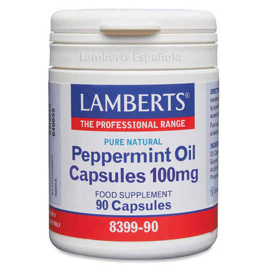 Lamberts Aceite De Menta 100 Mg , 90 cápsulas   