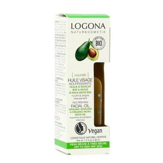 Logona Aceite Facial Nutritivo Aguacate-Incha Inchi 30Ml.