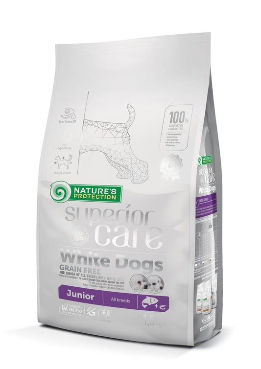 Natures Protection Superior Care White Dogs Pienso Grain Free Para Cachorros De Salmón 1,5Kg