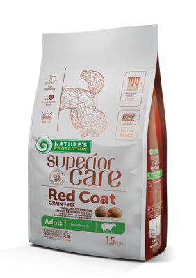 Natures Protection Superior Care Red Coat Pienso Grain Free Para Perros Adultos Pequeños De Cordero 1,5Kg