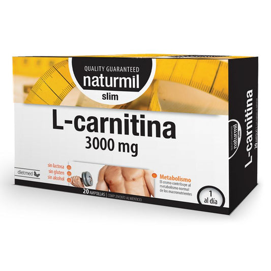 Naturmil L-Carnitina Slim , 20 ampollas de 3000 mg