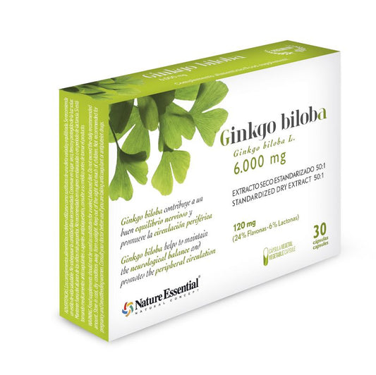 Nature Essential Blister Ginkgo Biloba , 30 cápsulas vegetales