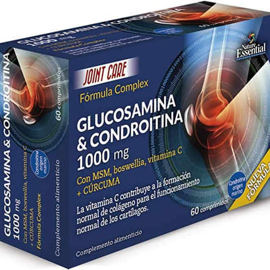 Nature Essential Blister Glucosamina + Condroitina + Msm , 60 cápsulas