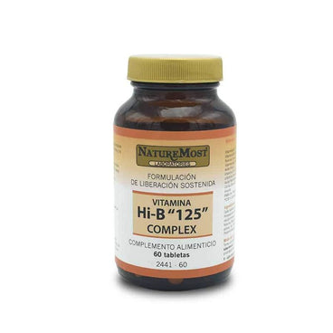 Naturemost Vitamina Hi-B 125 Complex L. Sostenida 60, 60 Tabs      