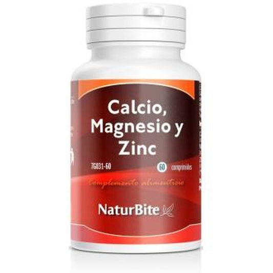 Naturbite Calcio Magnesio Y Zinc 1450Mg. 60 Comprimidos
