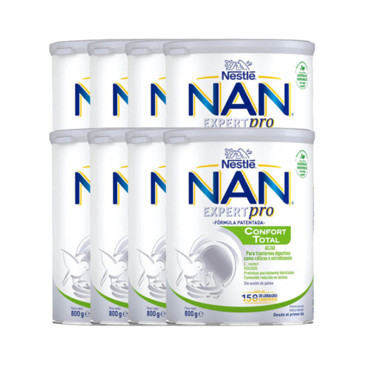 Pack 8 X Nestlé Nan Confort 1 Expertpro Total 800 gr