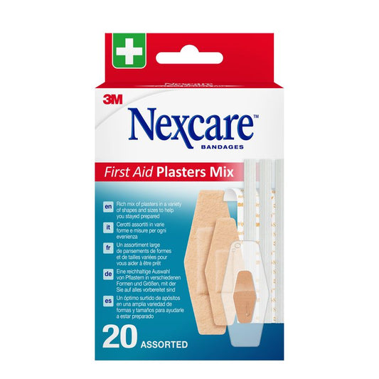 Nexcare Kit Primeros Auxilios Suturas Y Tiras Adhesivas Surtido, 20 unidades