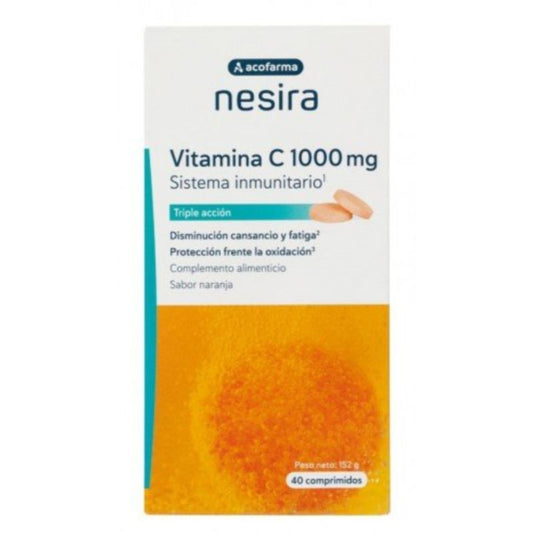 Nesira Vitamina C 1000 Mg, 40 cápsulas