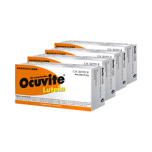 Pack 4 Bausch & Lomb Ocuvite Lutein 60 Comprimidos
