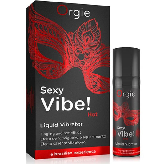 Orgie Sexy Vibe! Hot Vibrador Liquido Con Efecto Calor 15 Ml