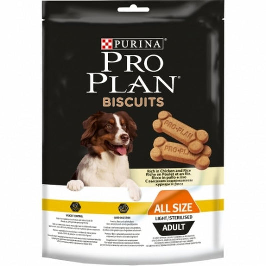 Purina Pro Plan Canine Adult Biscuits Light Caja 4X400Gr, snack para perros