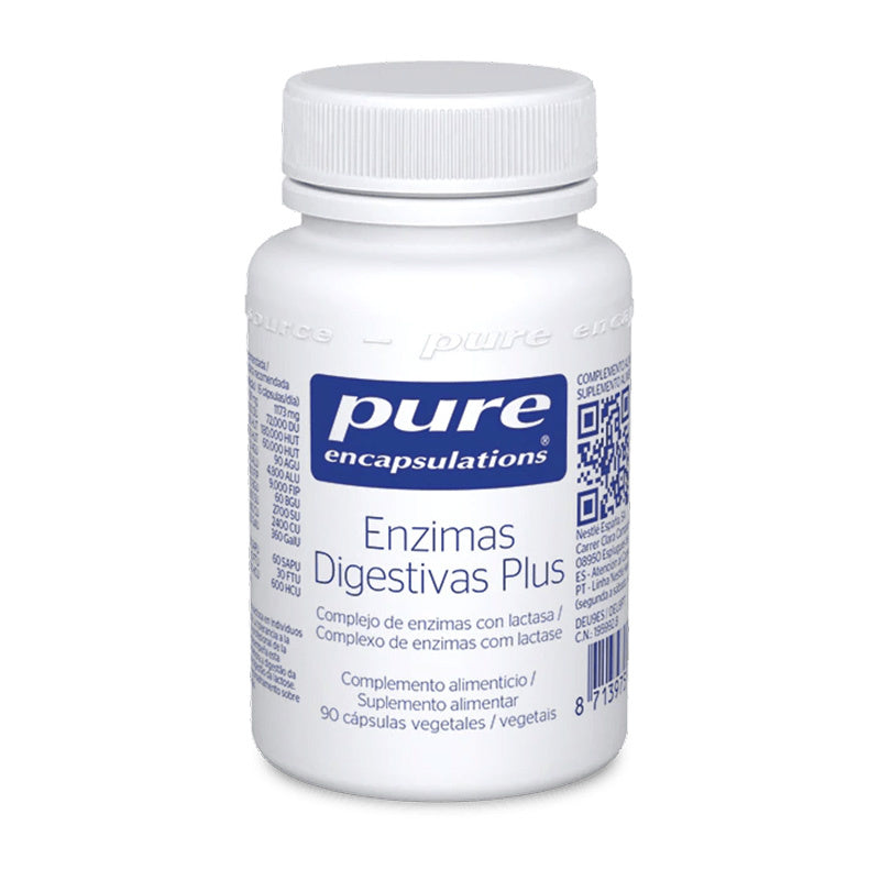 Pure Encapsulations Enzimas Digestivas Plus , 90 cápsulas