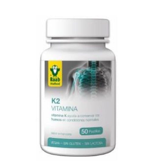 Raab Vitalfood Vitamina K2 Sabor Manzana 50Comp. Sg Vegan 