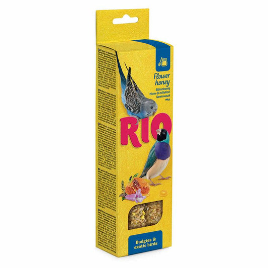 Rio Sticks Con Miel Periquitos Y Aves Exoticas 8X2X40Gr
