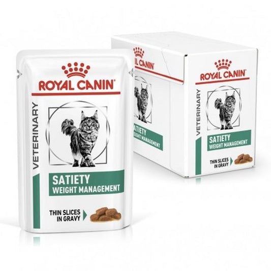 Royal Canin Veterinary Satiety Weight Management Caja 12X85Gr, comida húmeda para gatos
