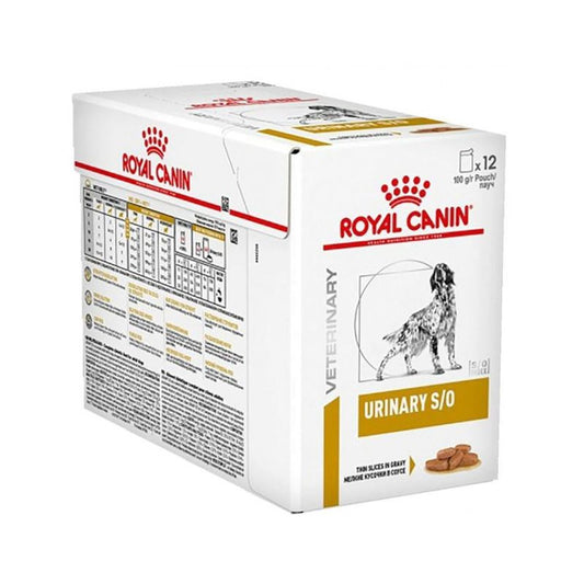 Royal Canin Veterinary Urinary S/O Caja 12X100Gr, comida húmeda para perros