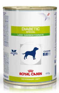 Royal Canin Veterinary Diabetic Spal Low Caja 12X410Gr, comida húmeda para perros